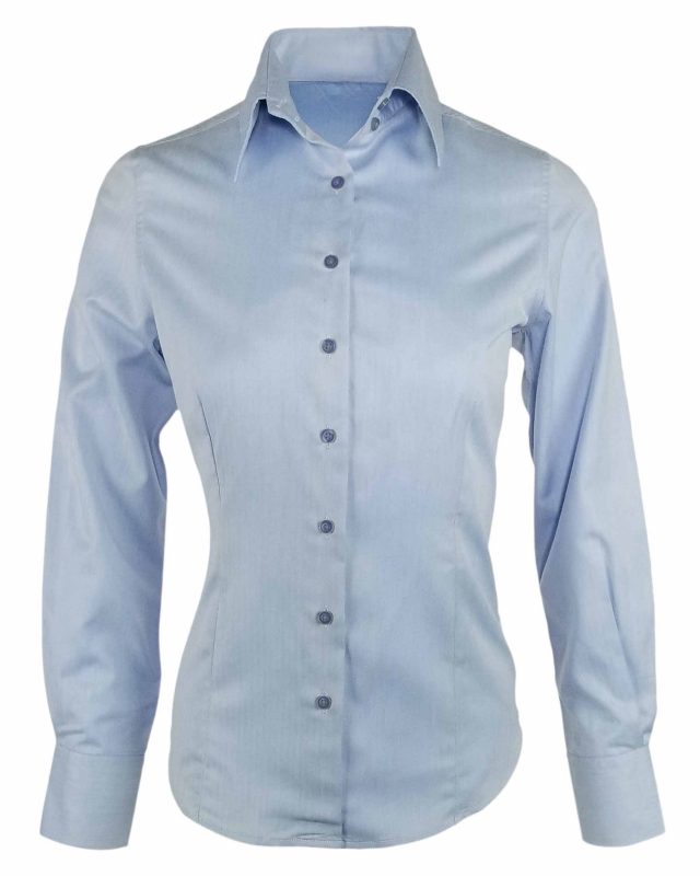 blue herringbone shirt