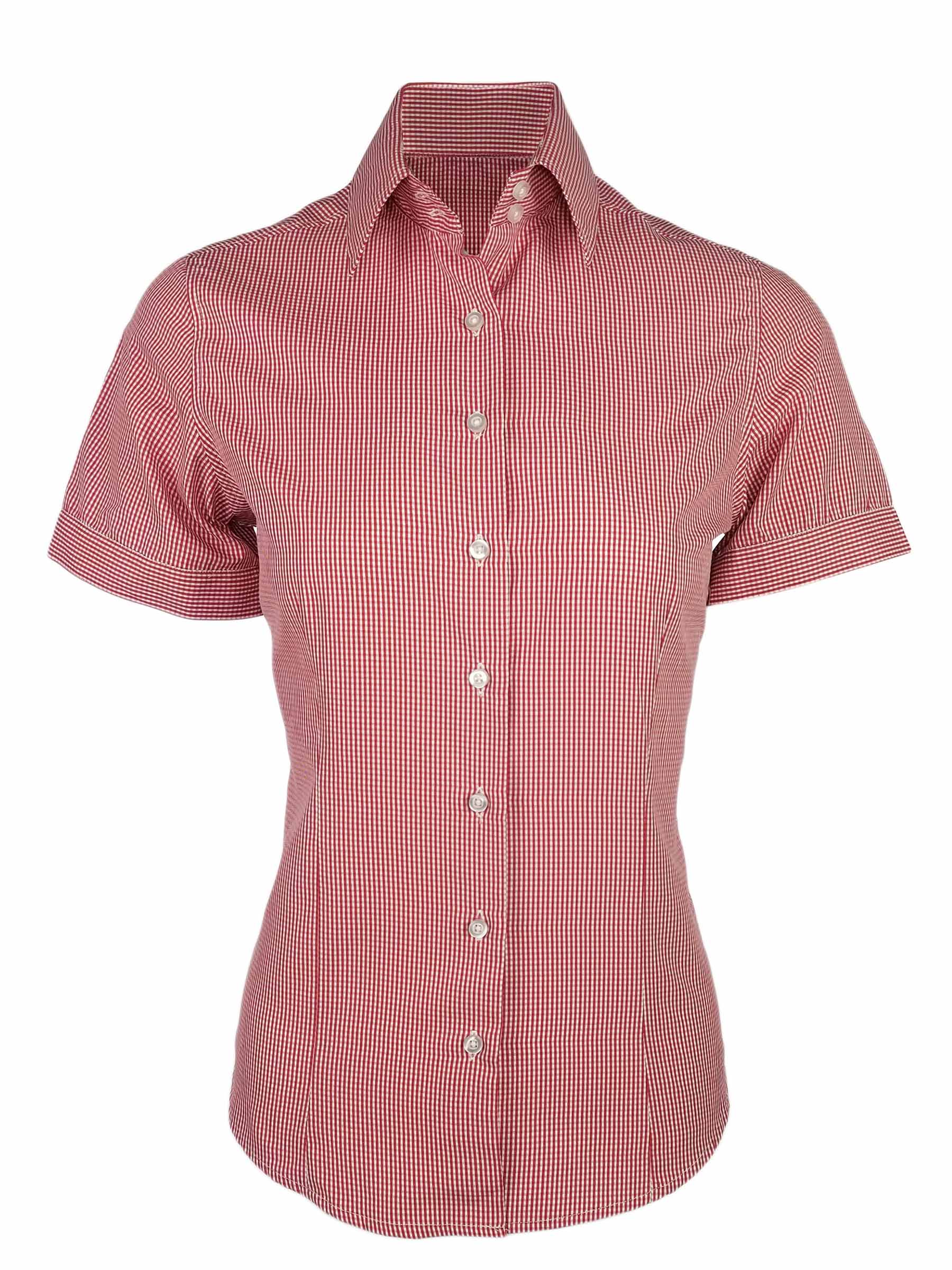 red gingham womens shirt