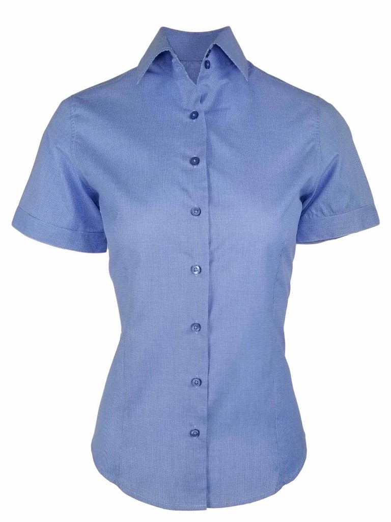 blue check shirt for women