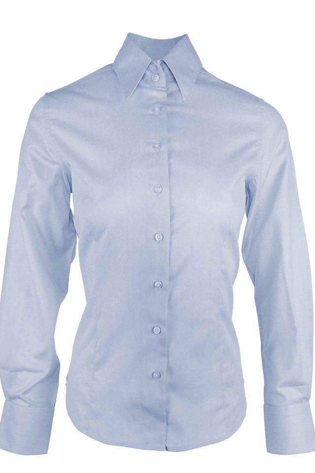 Women's Sateen - Blue Long Sleeve - Uniform Edit