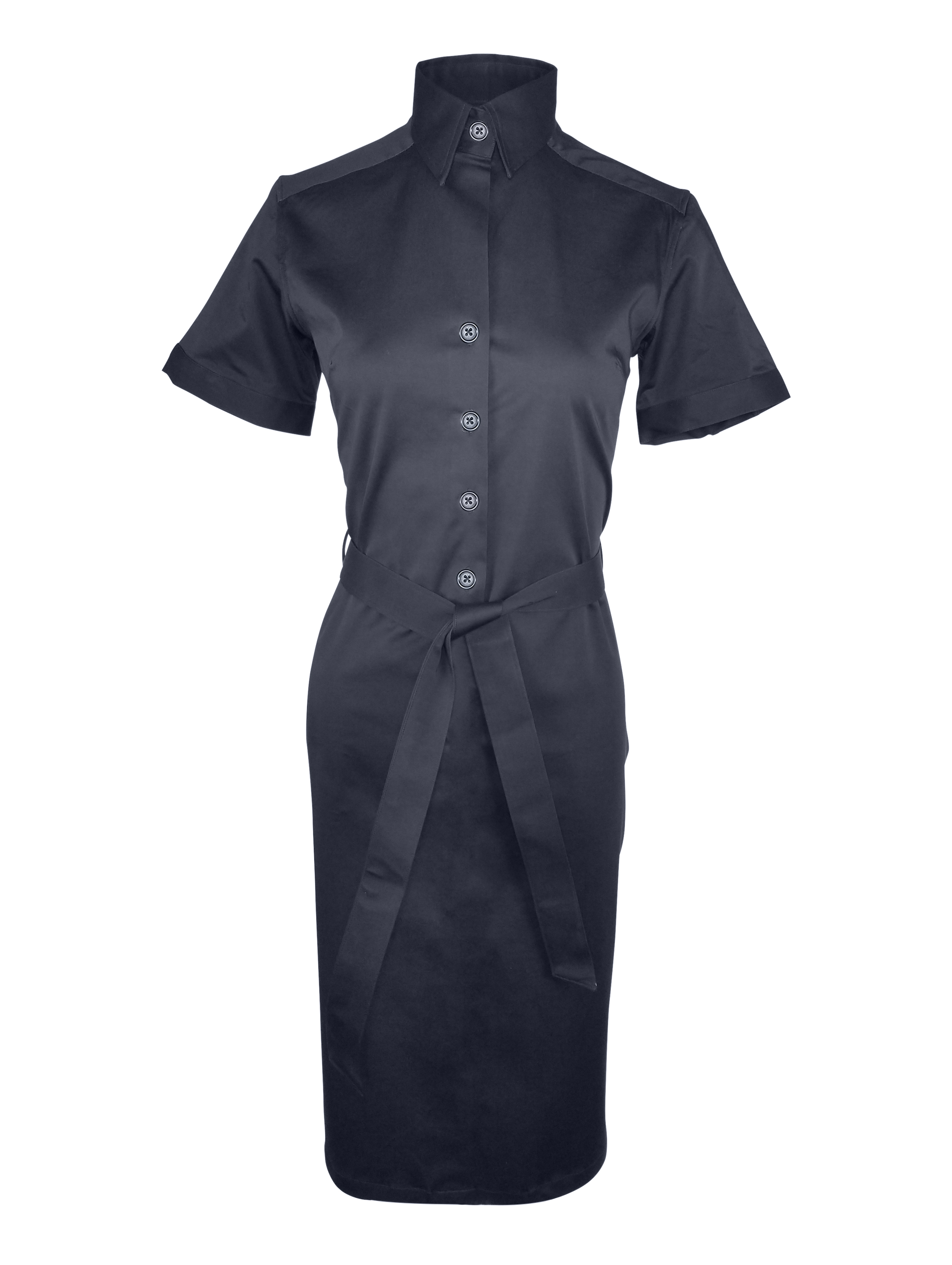 Shirt Dress - Navy Short Sleeve | Uniform Edit