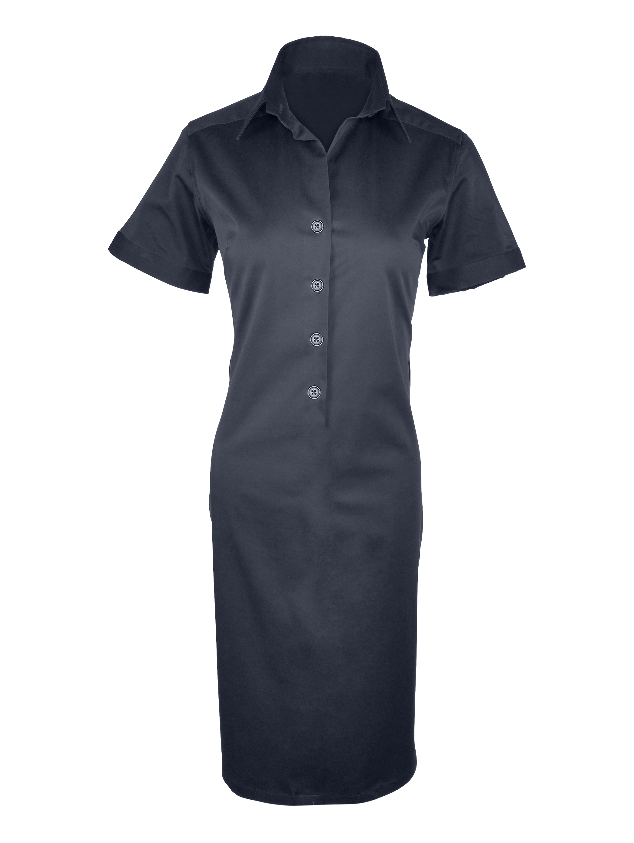 Shirt Dress - Navy Short Sleeve | Uniform Edit