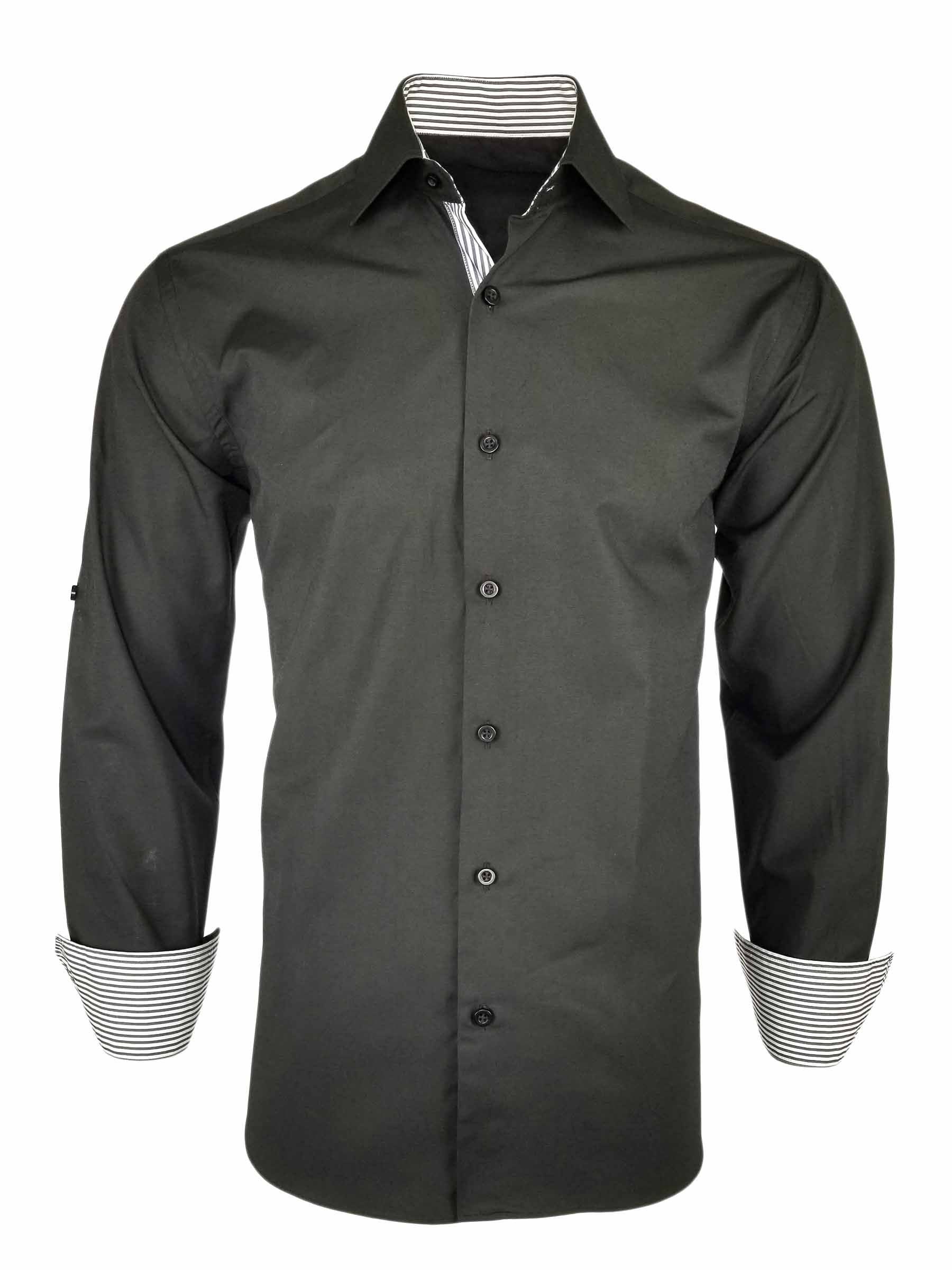 Men's Black Stripe Contrast - Long Sleeve - Uniform Edit