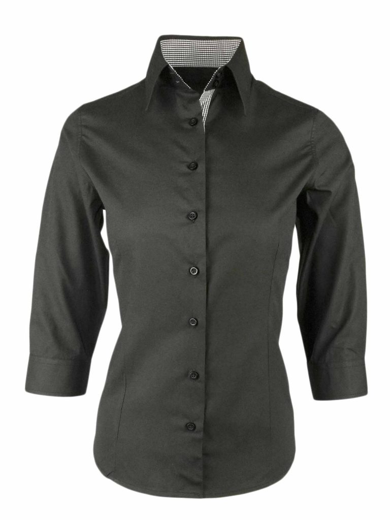 womens black work shirt