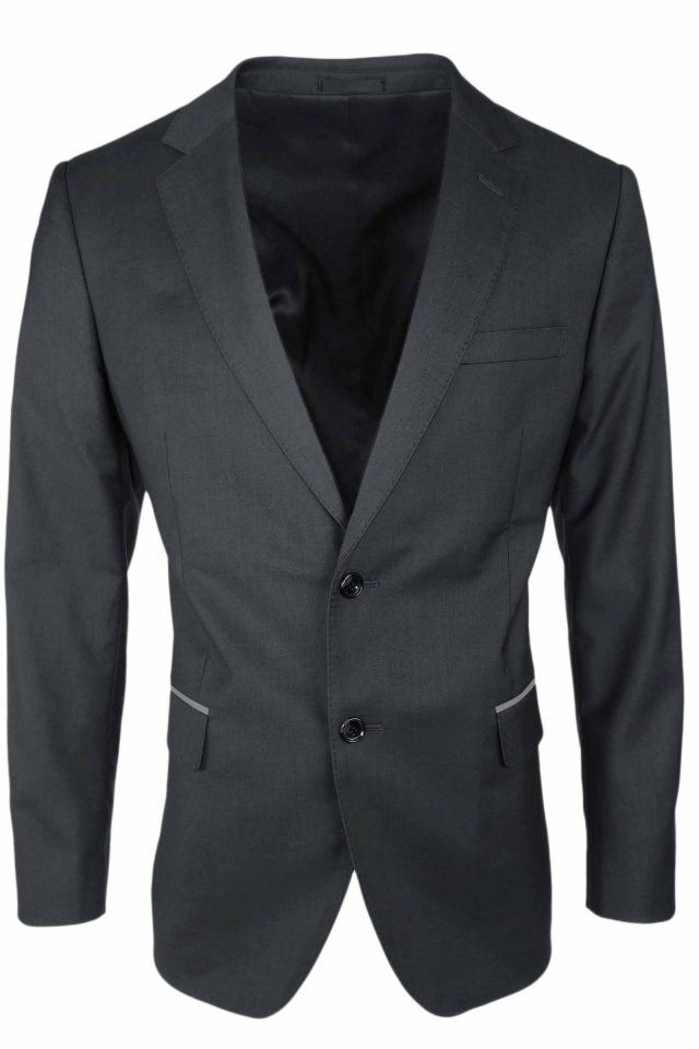 Men's Trim Jacket - Charcoal with Grey - Uniform Edit