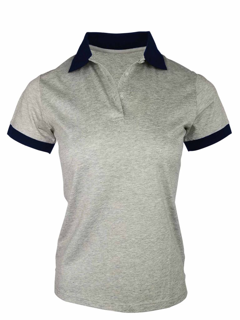 dark grey polo shirt women's