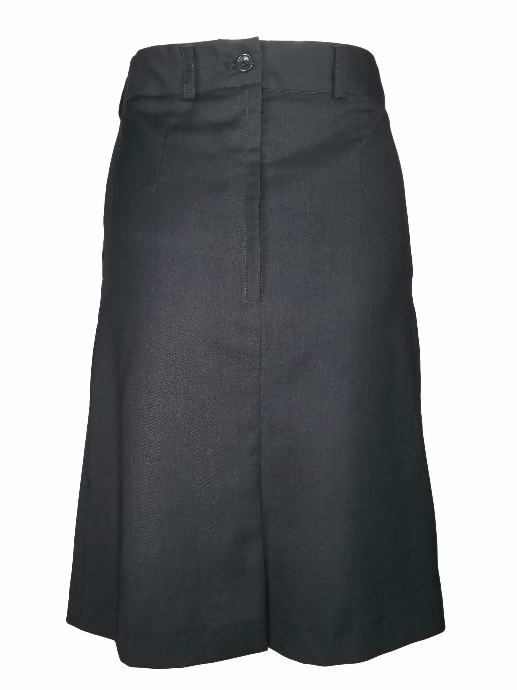A-Line Skirt - Charcoal Wool Blend - Uniform Edit