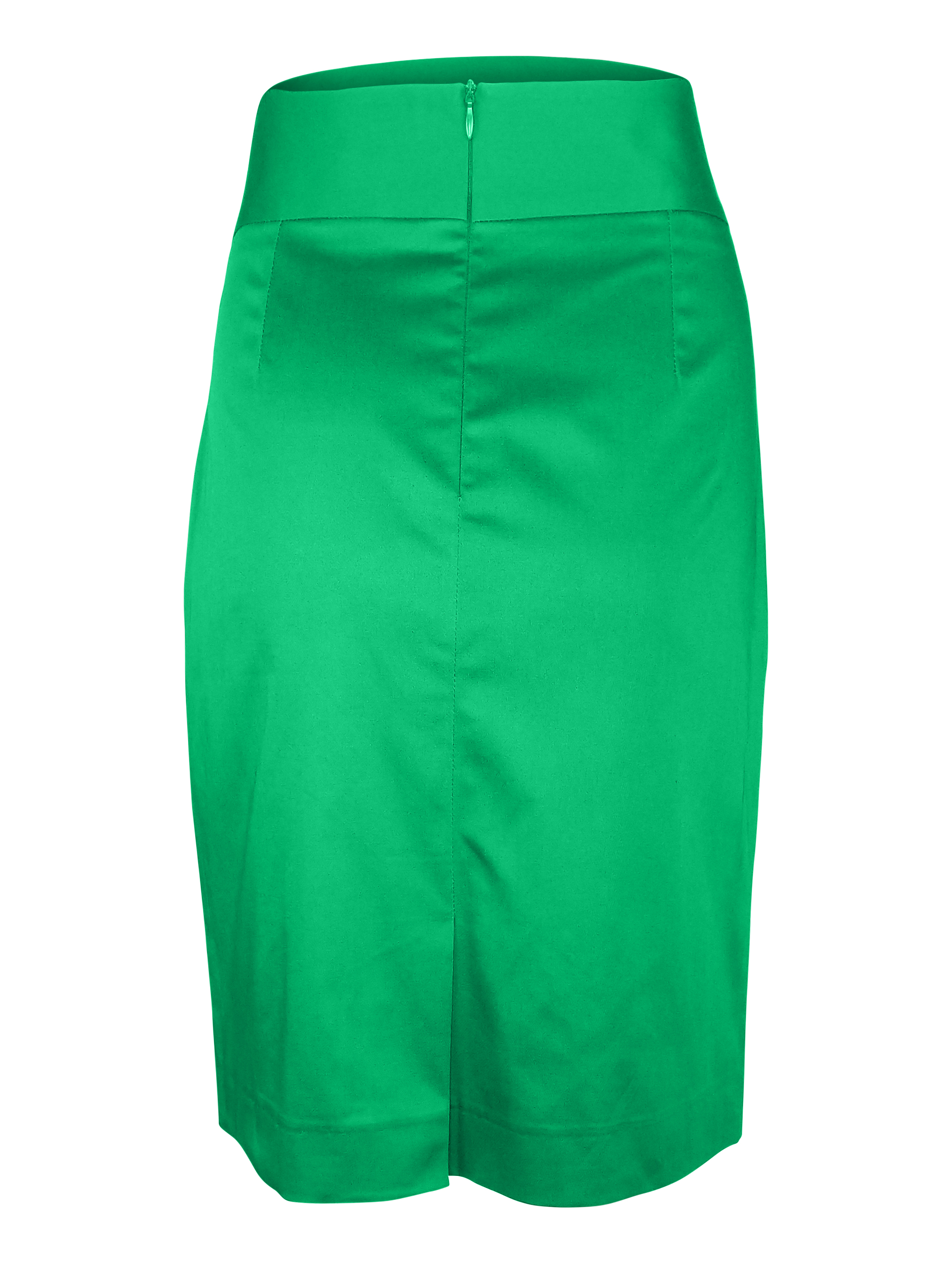 Straight Cotton Custom Skirt - Green - Uniform Edit