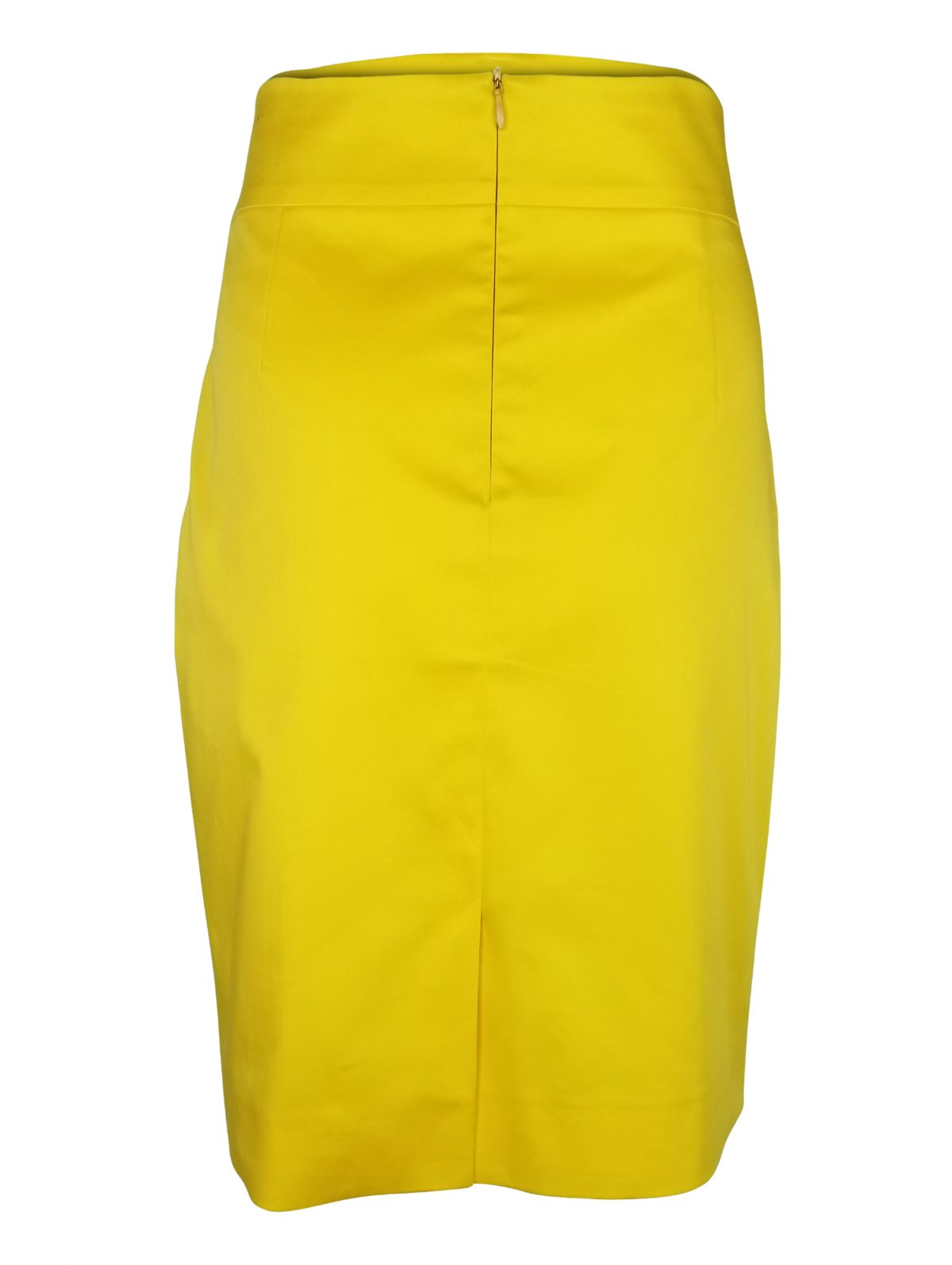 Straight Custom Cotton Skirt - Yellow - Uniform Edit