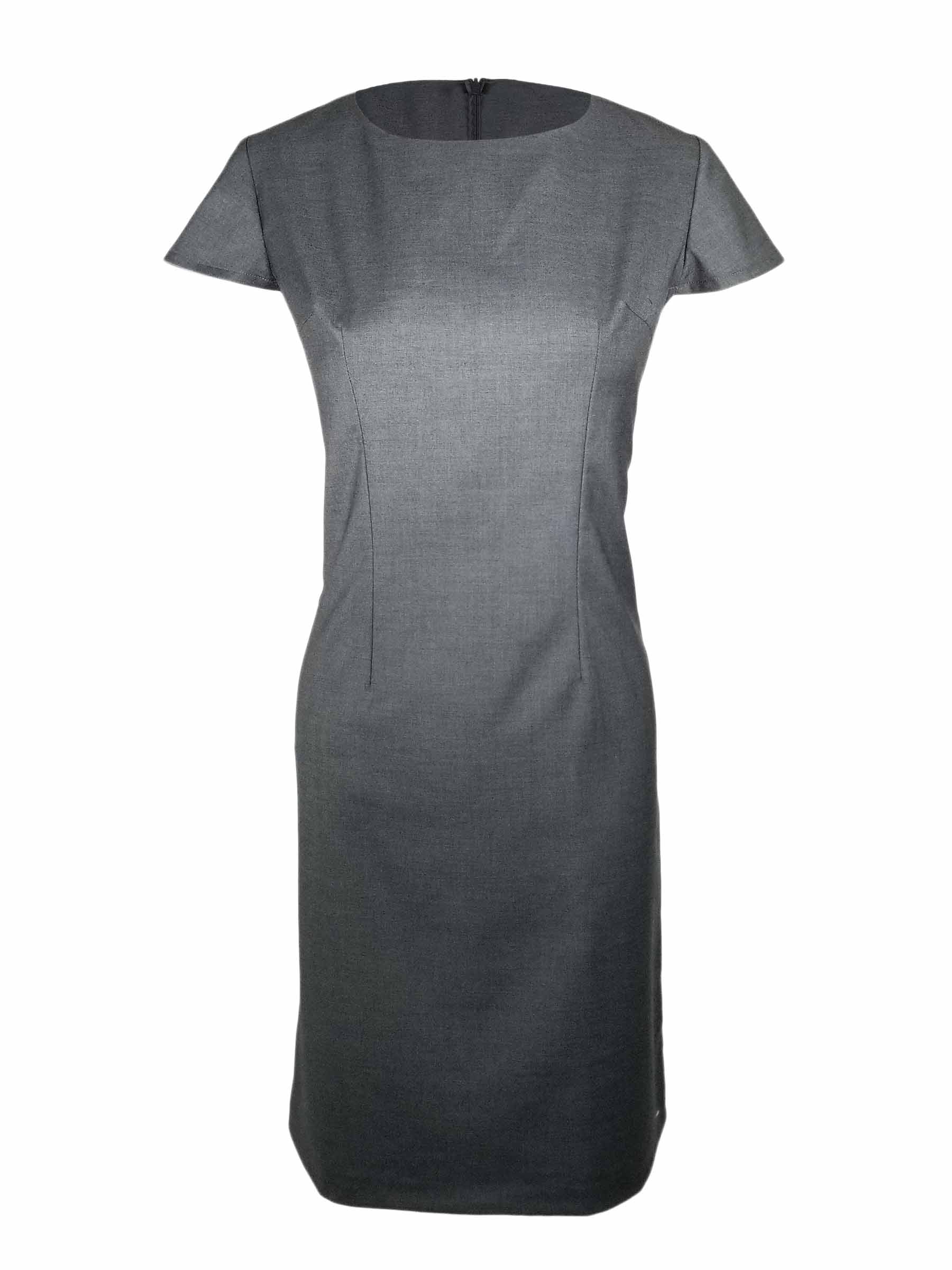 Audrey Slimline Dress - Light Grey - Uniform Edit
