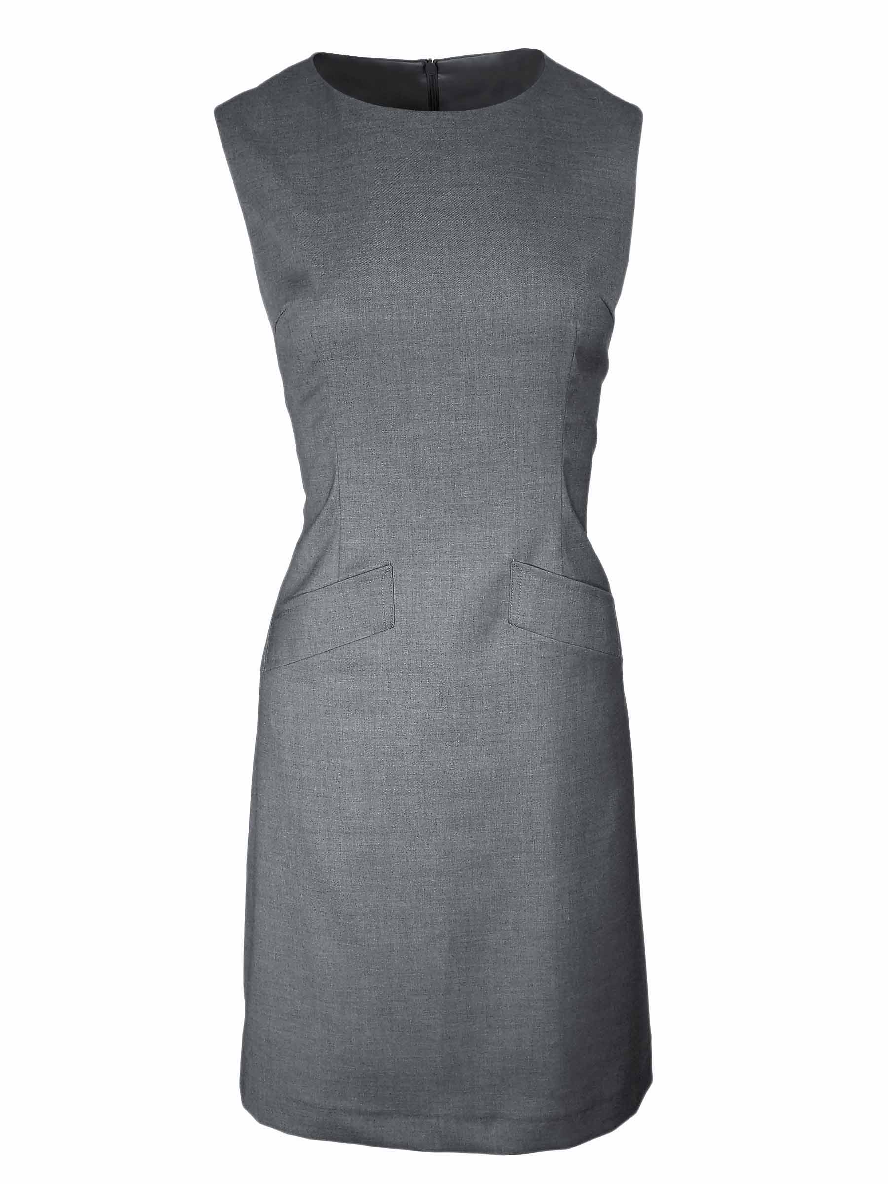Giorga Sleeveless A-Line Dress - Light Grey - Uniform Edit