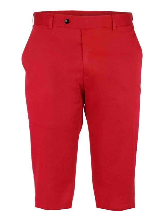 mens red tailored shorts