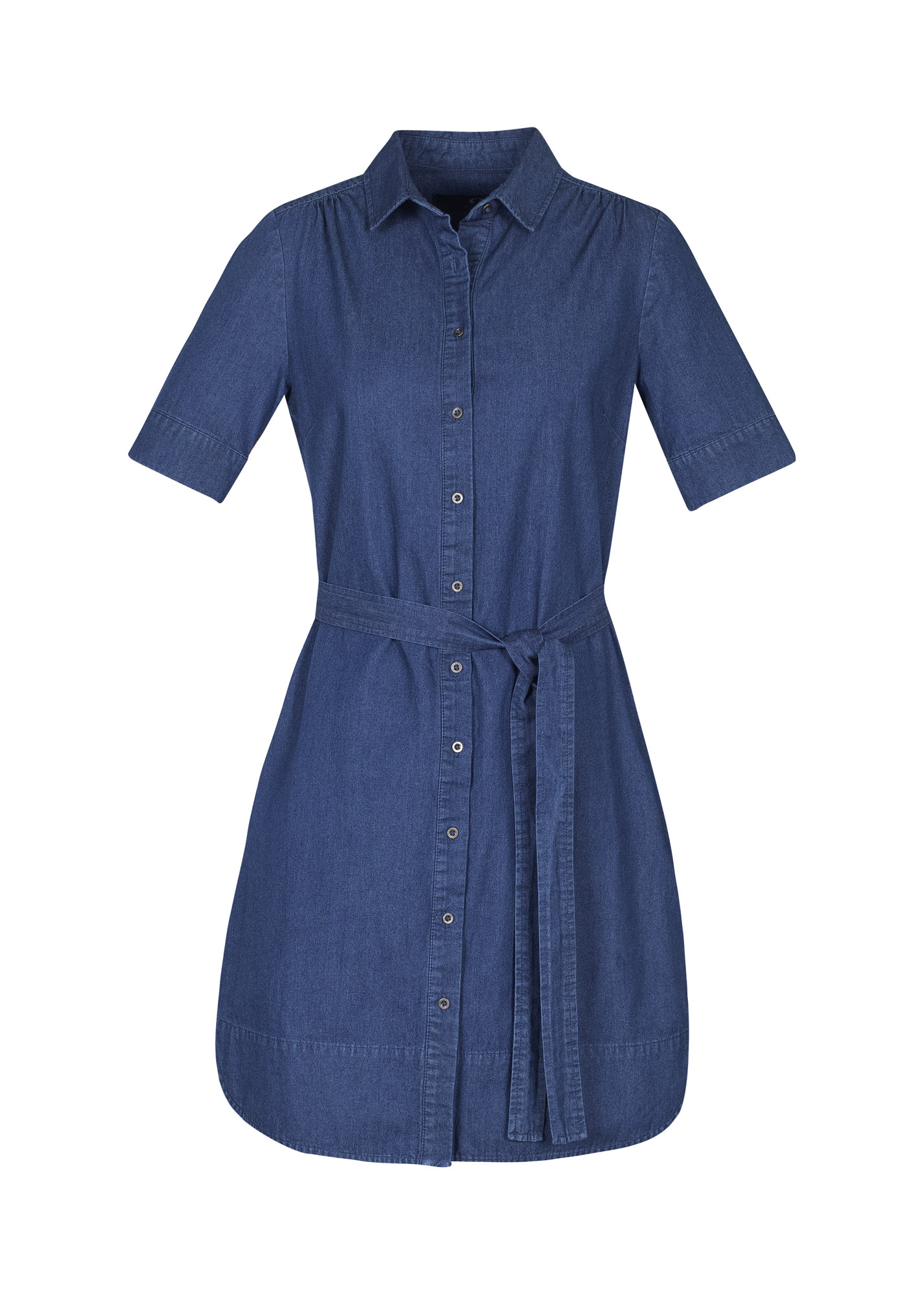Delta Shirt Dress - Denim Short Sleeve - Uniform Edit