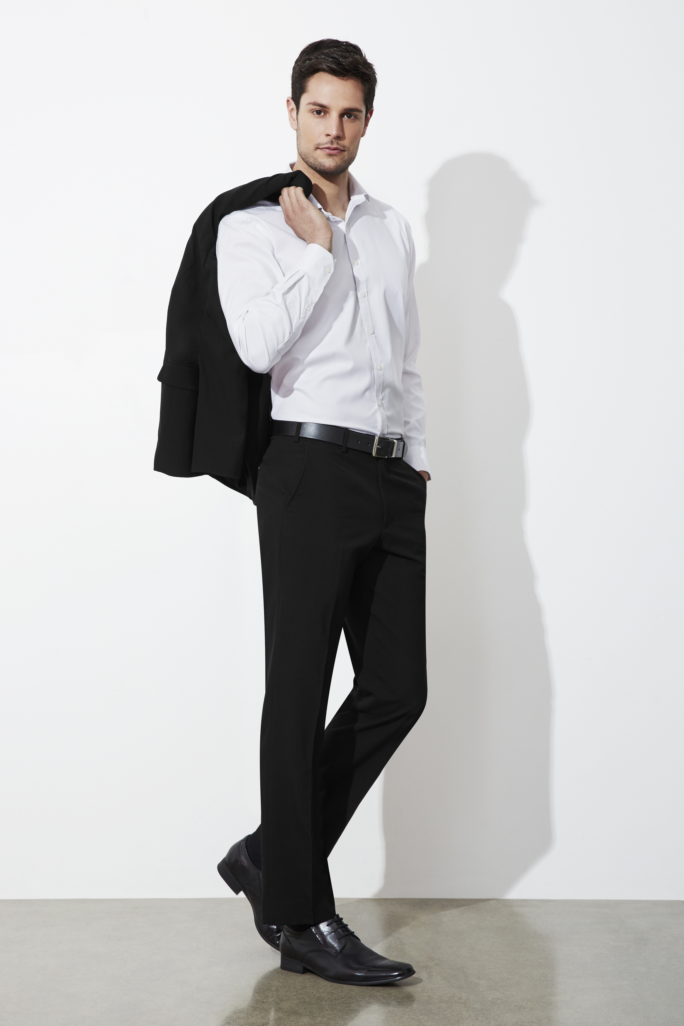 Men's Classic Flat Pant - Black - Uniform Edit