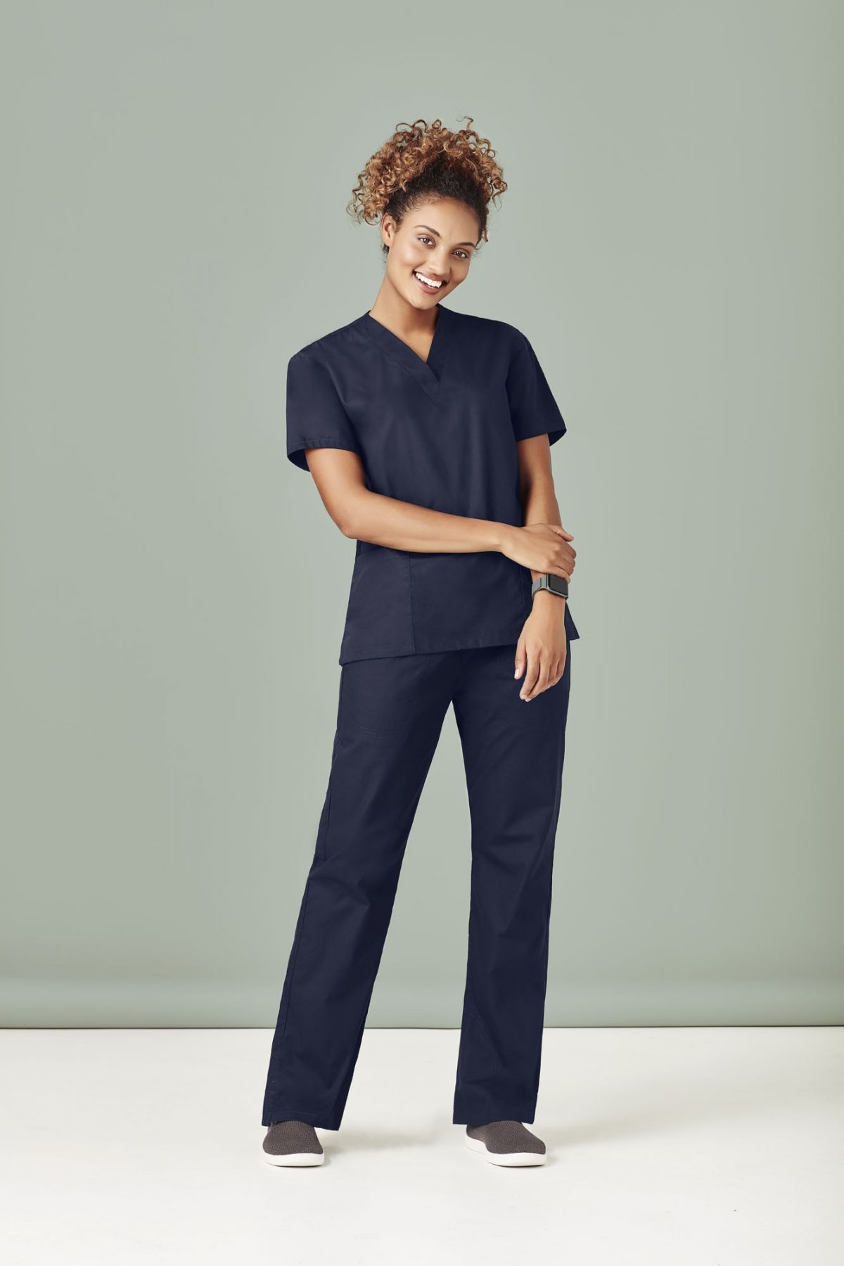 Black Scrubs Womens | Black Scrub Tops | Ladies Classic Scrub Top Black ...