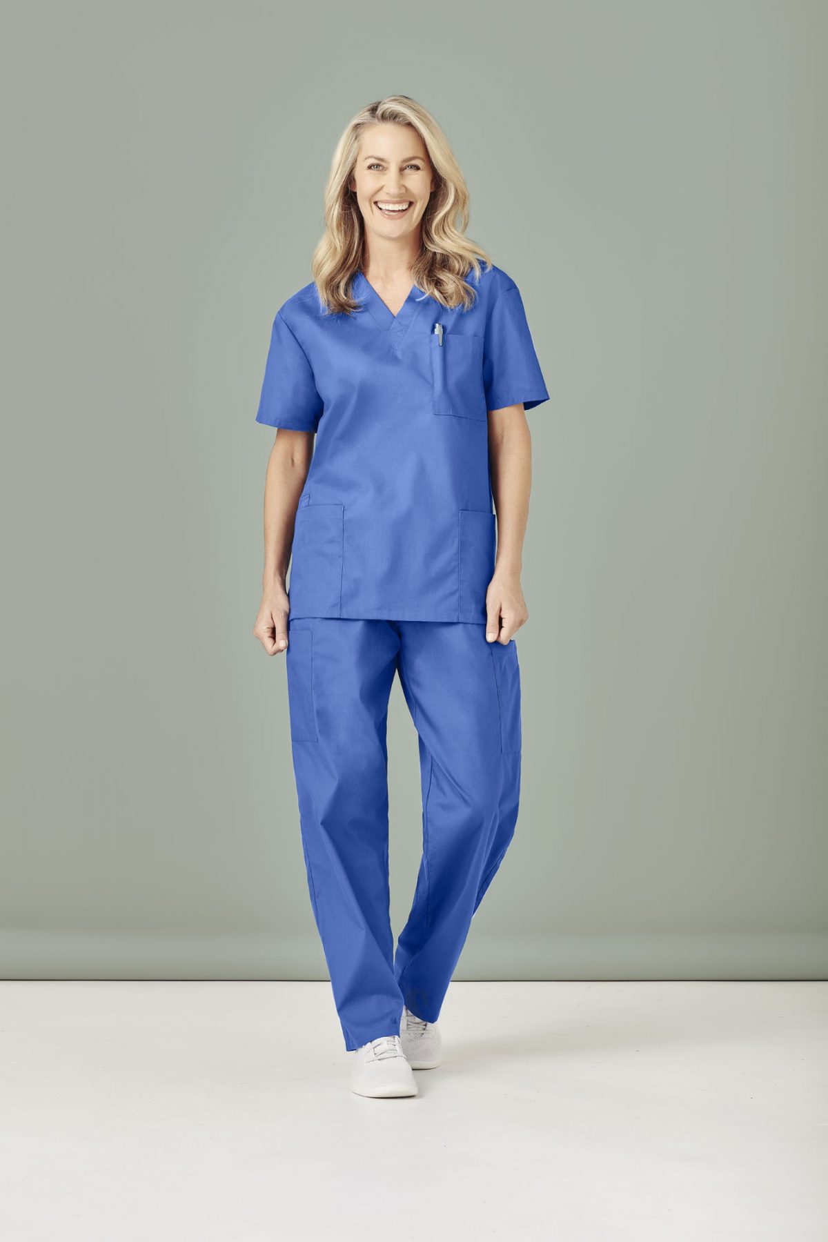 Royal Blue Scrubs Womens | Scrub Tops Australia | Ladies Classic Scrub ...