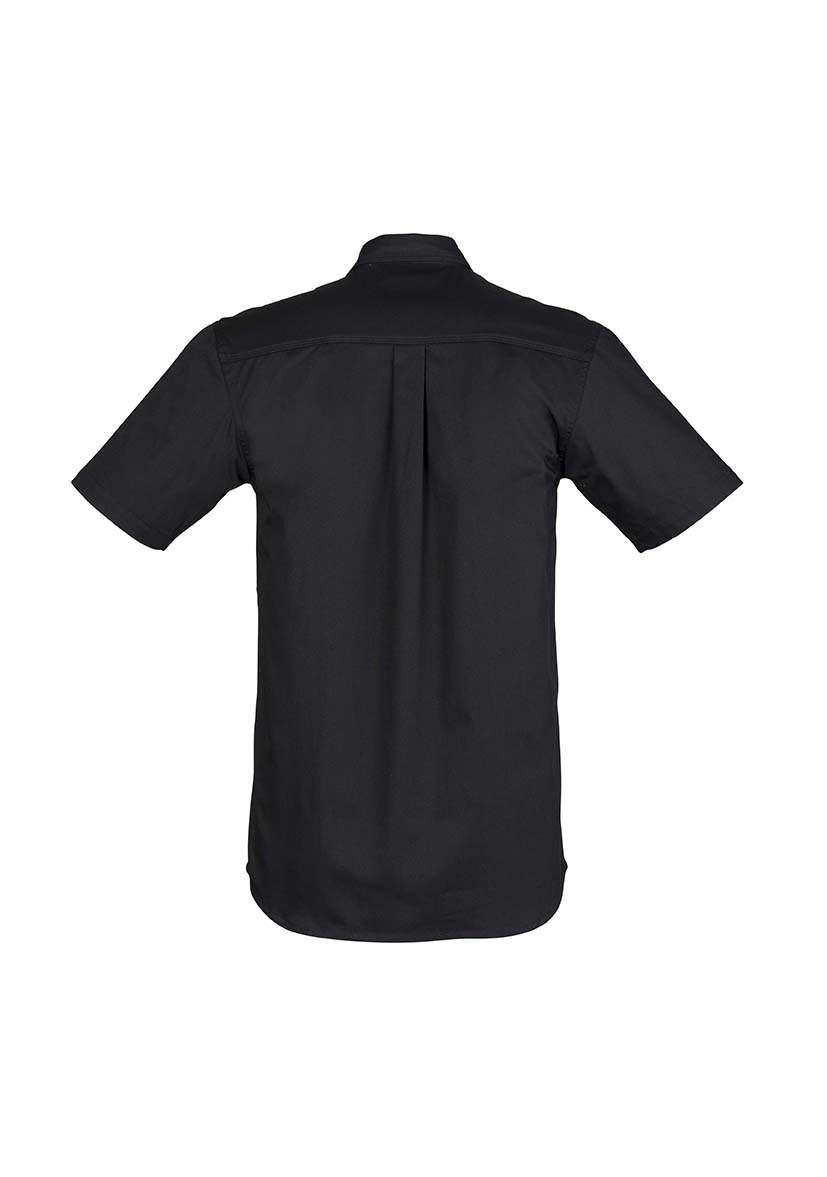 Mens Rugged Cooling Shirt Black Short Sleeve - Uniform Edit