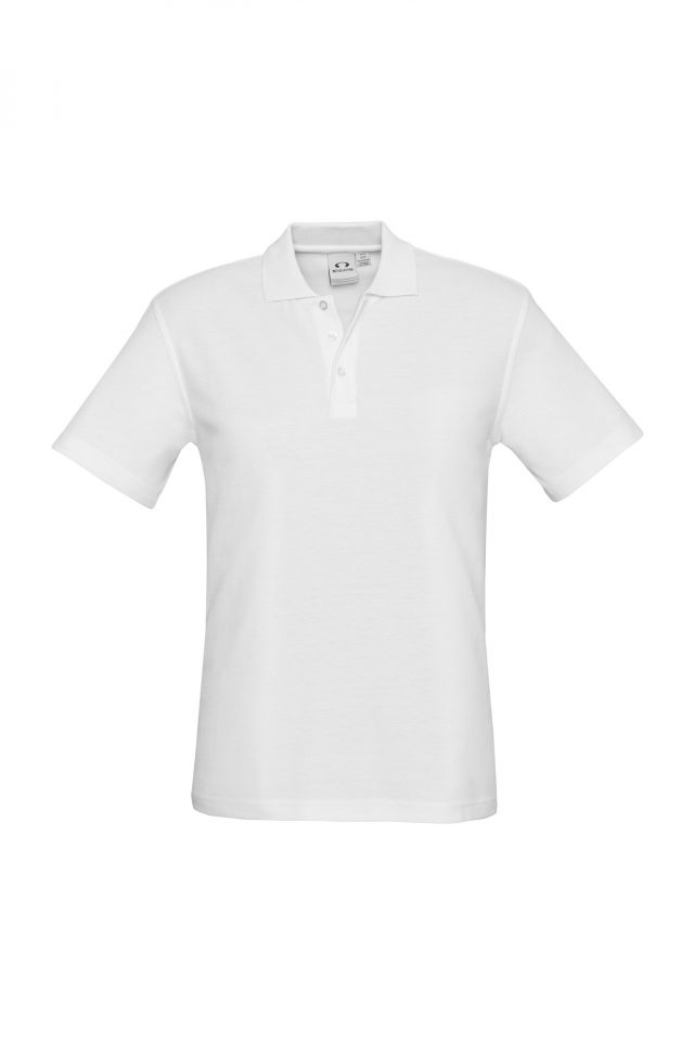 Men's Crew Polo - White - Uniform Edit