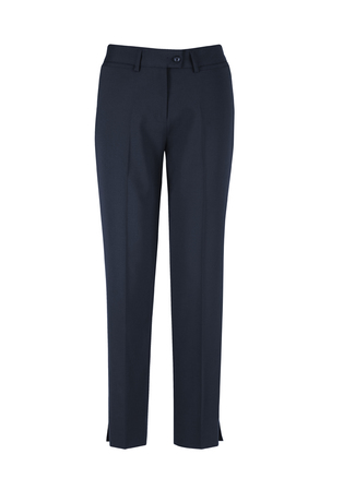 Women's Comfort Wool Stretch Suiting Slim Leg Pant - Navy - Uniform Edit