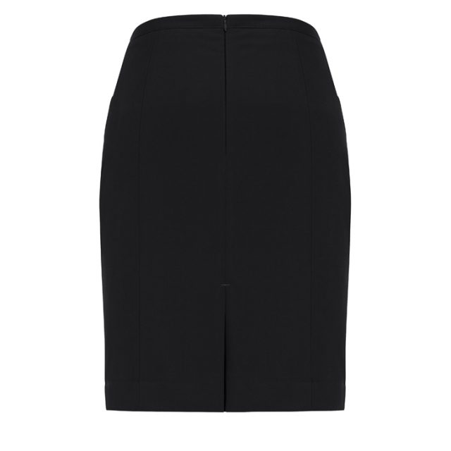 Siena Front Pleat Skirt Straight Skirt- Black - Uniform Edit