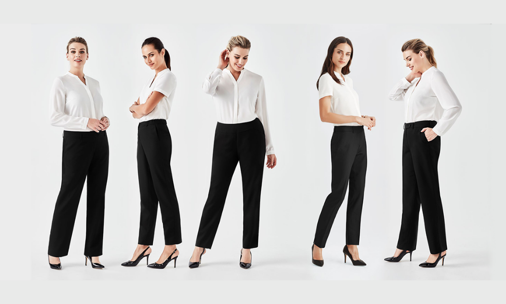 ▷ Ladies winter office pants gray N 17503 ANTRA / 2019 | INISESS