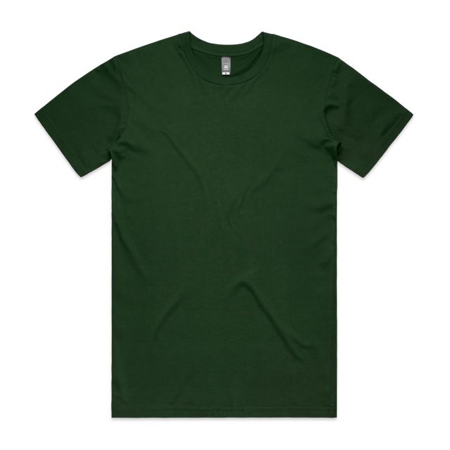 Men's AS Colour Staple Crew Neck Tee - Forest Green - Uniform Edit