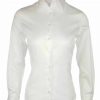 Women's Everyday Basic Shirt - White Long Sleeve