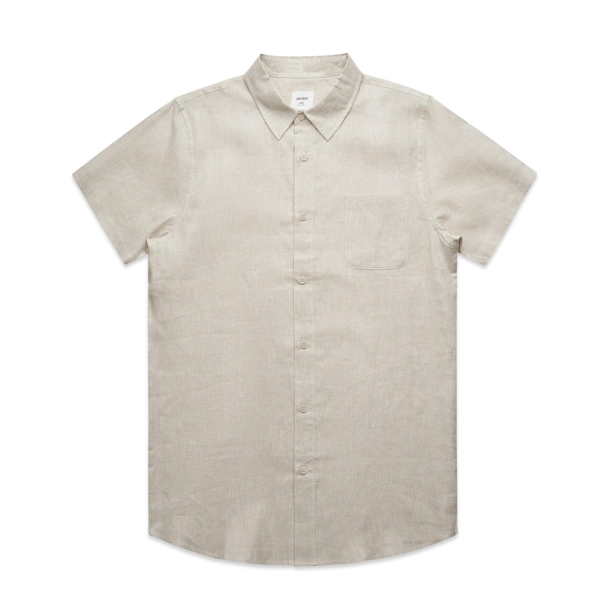 Mens Linen Shirt | Business Work Shirts | Mens AS Colour Shirt Short ...
