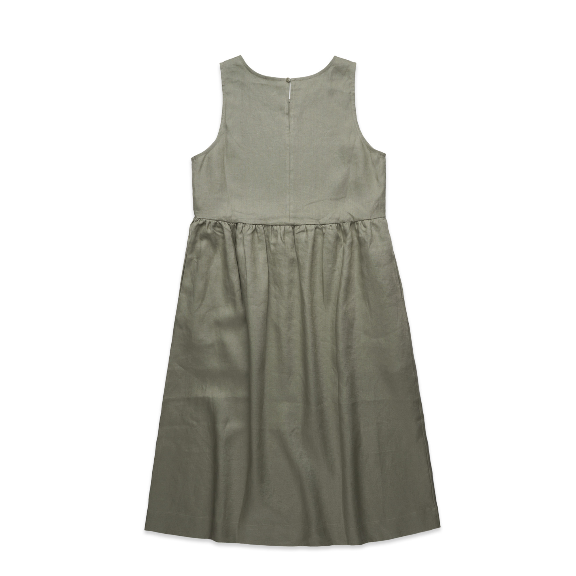 Women's AS Colour Linen Dress - Eucalyptus - Uniform Edit