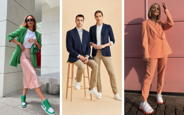 How to Wear Sneakers to Work: 20 Ways to Pull It Off  Sneakers to work,  Office wear women work outfits, Office casual outfit