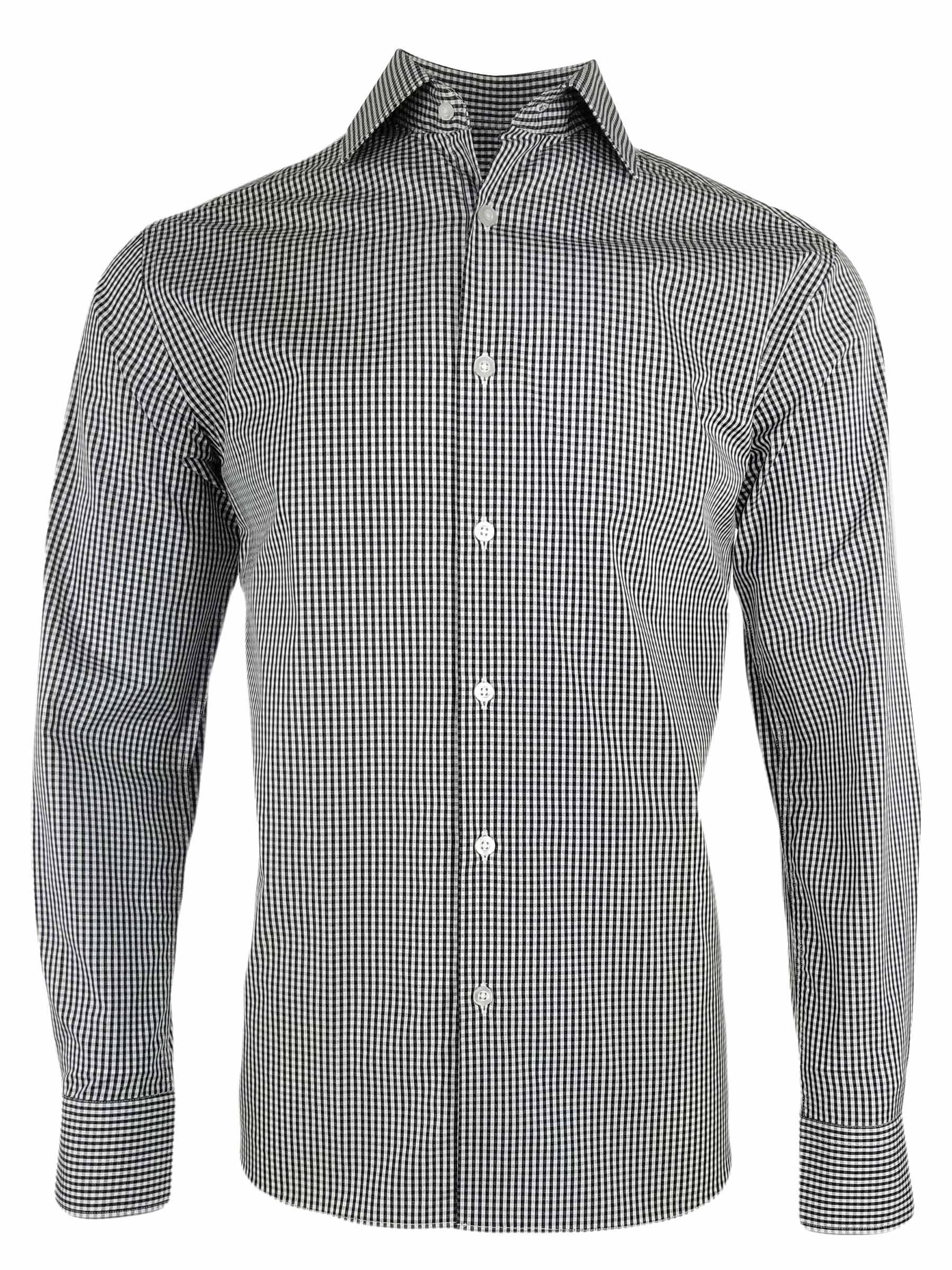 men black check shirt